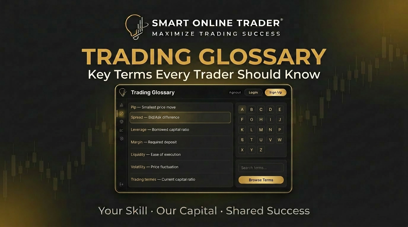Smart Online Trader Trading Glossary interface