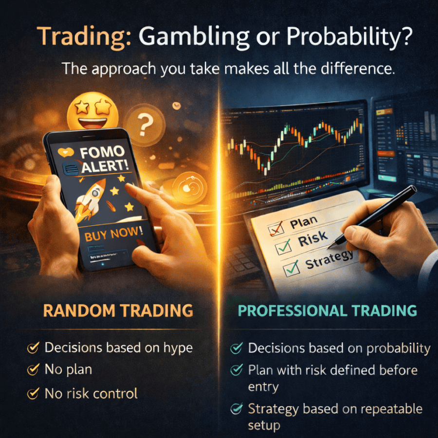 Trading vs Gambling: Key Differences Beginners Miss