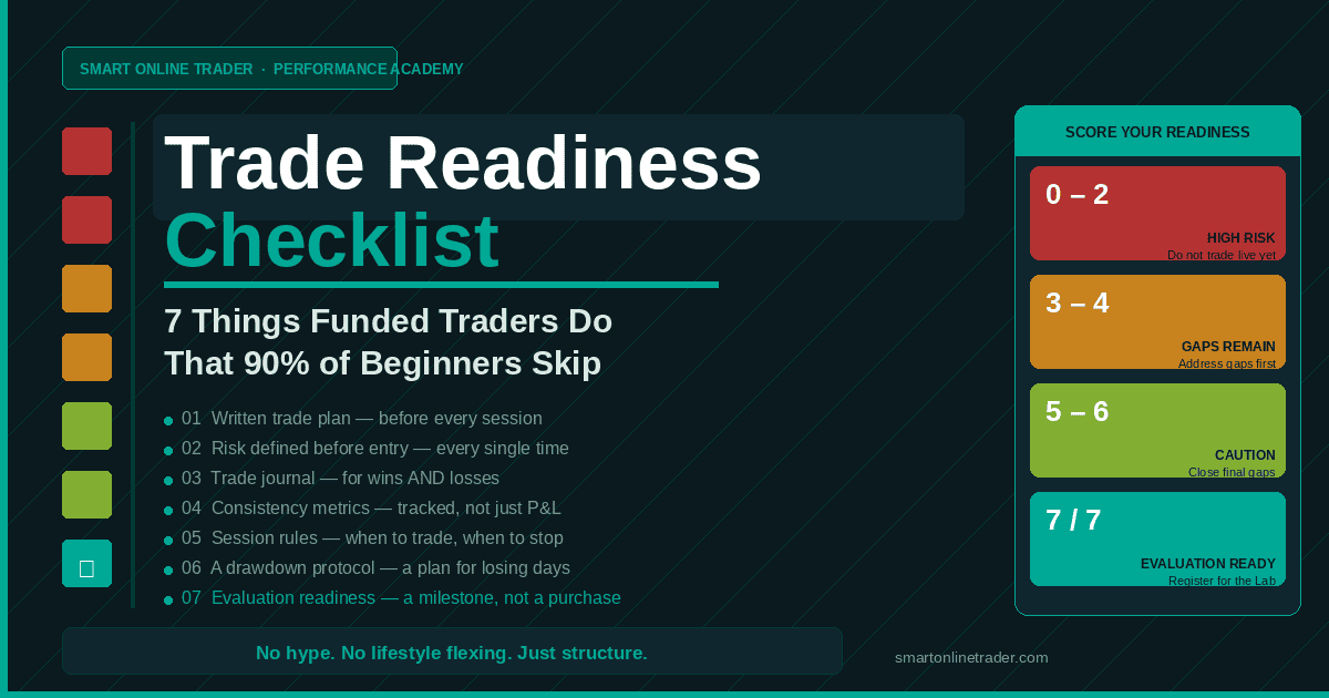 Smart Online Trader: trade readiness checklist